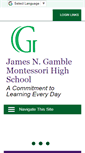 Mobile Screenshot of gamblemontessorihs.cps-k12.org